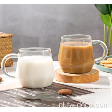 400 ml przezroczyste borokrzemowe picie mlecznej kawy szklanej szklanej filiżanki